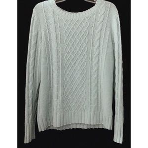 Mint blue oversized sweater.